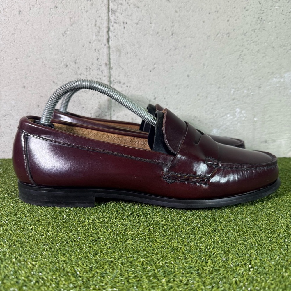 GH Bass & Co Burgundy Leather Penny Loafer Dress Shoes Men’s 9
